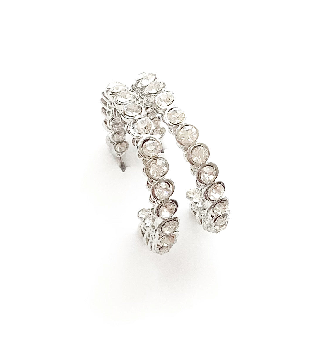 Crystal Hoop Earrings