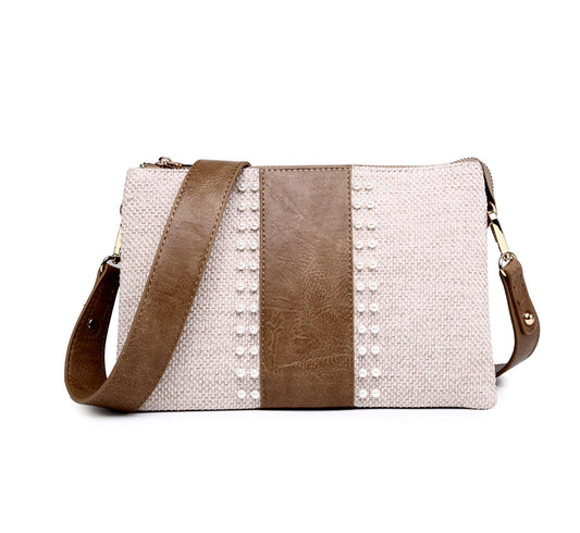 Pearl Embellished Crossbody/Clutch