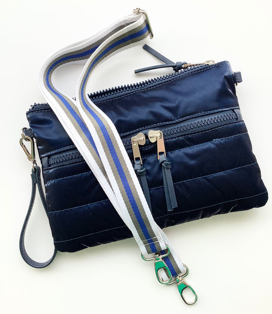 Shiny Nylon Puffy CrossBody Bag